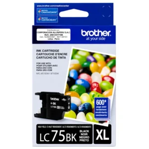 Foto de tinta Brother LC75BK negro cartucho original