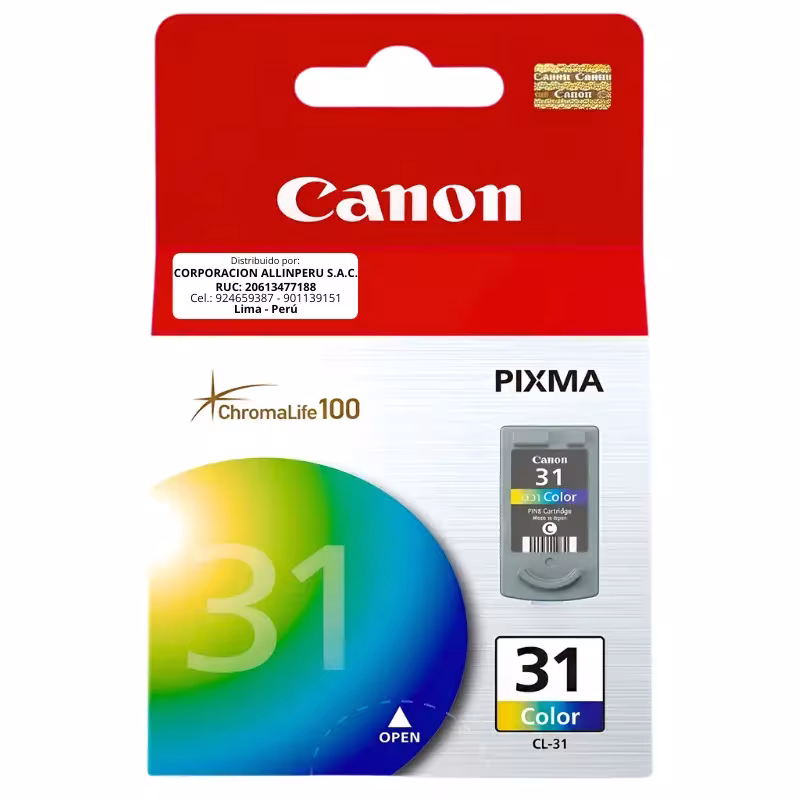 Tinta Canon CL-31 Color original de 9 mililitros