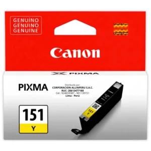 Tinta Canon CLI-151 Amarillo para MG6410, MG6610, MG7110, MG7510