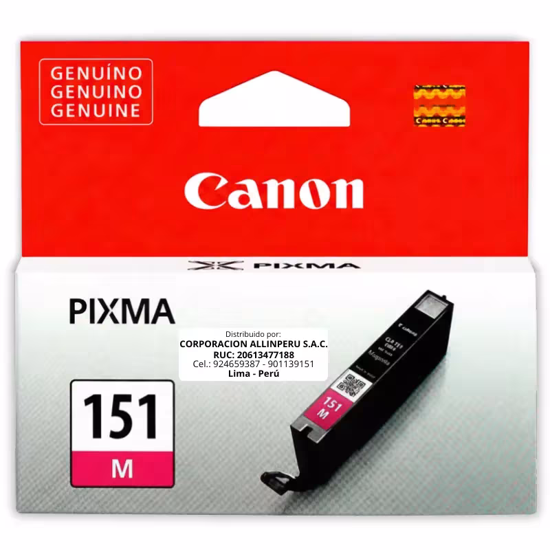 Tinta Canon CLI-151 Magenta para MG7510, iP7210, iP8710, iX6810, MX721