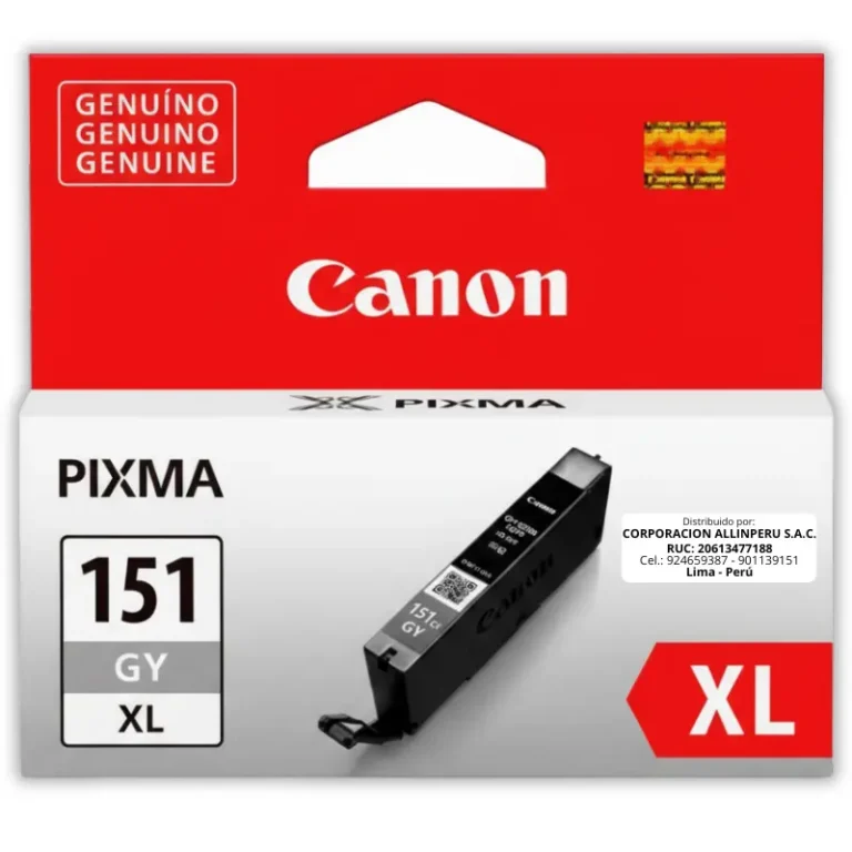 Tinta Canon CLI-151XL Gris Original Alta Capacidad 690 Páginas
