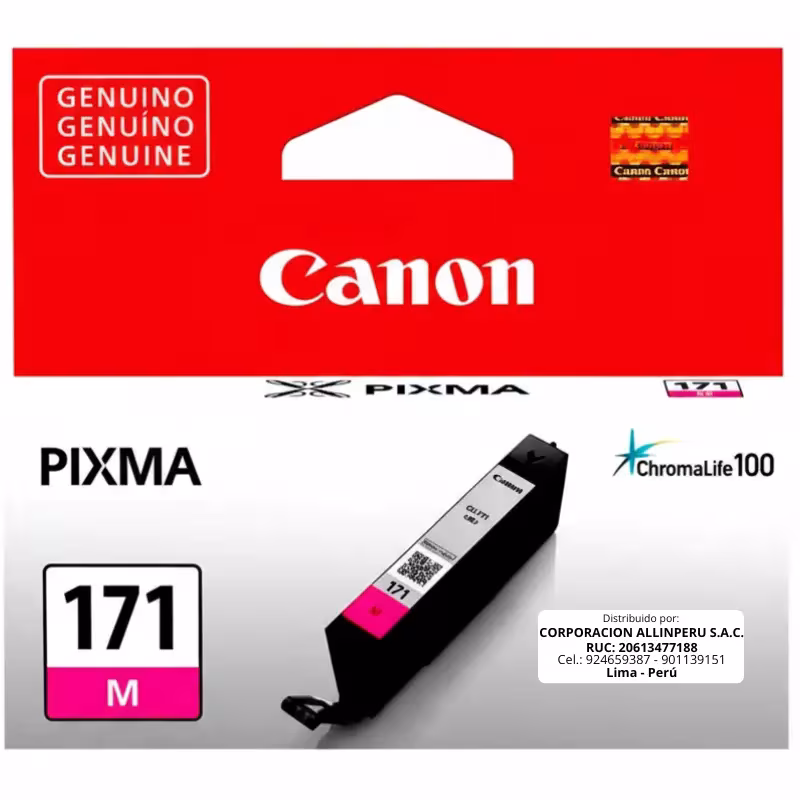 Tinta Canon CLI-171 Magenta Original 6.5ML