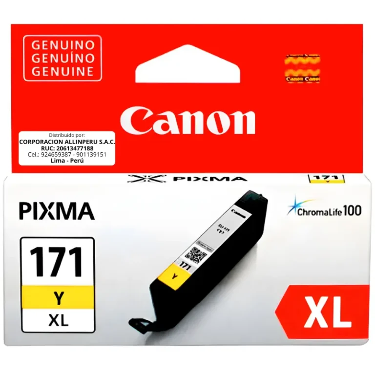 Tinta Canon CLI-171XL Amarillo Alta Capacidad 10.8 ML