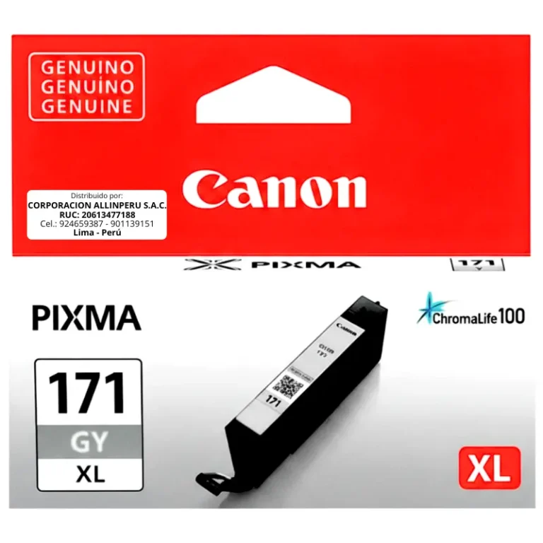 Tinta Canon CLI-171XL Gris Alta Capacidad 10.8 ML
