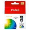 Tinta Canon CLI-36 Color cartucho original tricolor