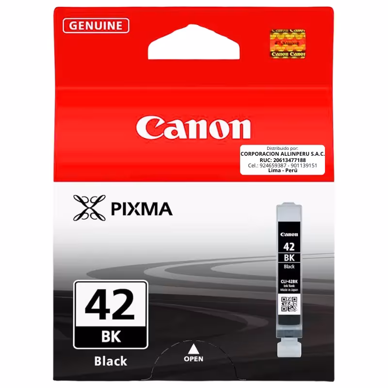 Tinta Canon CLI-42BK Negro Original 13 ML