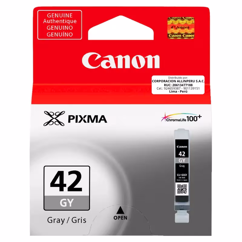 Tinta Canon CLI-42GY Gris Original 13 ML