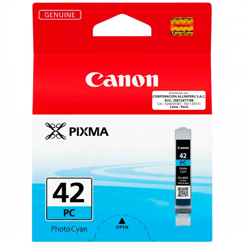 Tinta Canon CLI-42PC Photo Cian Original 13 ML
