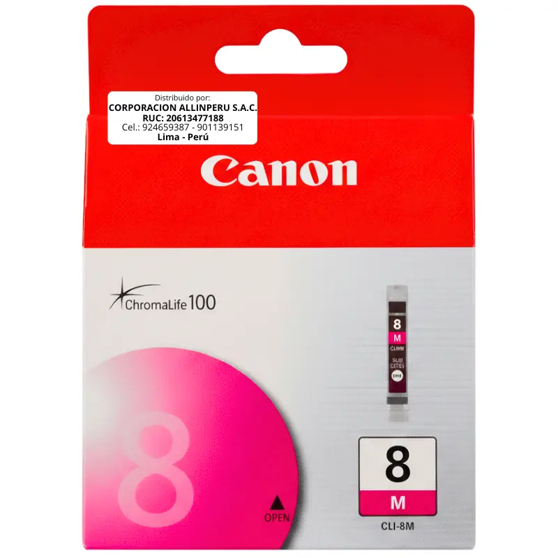 Tinta Canon CLI-8M Magenta Original 300 páginas