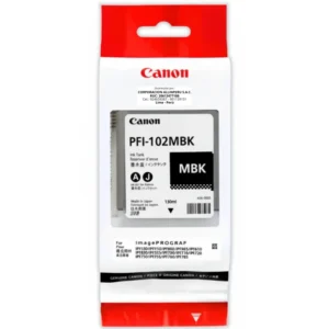Tinta Canon PFI-102MBK Negro Matte 130ML Original