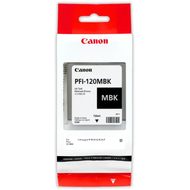 Tinta Canon PFI-120MBK Negro Matte 130ML Original