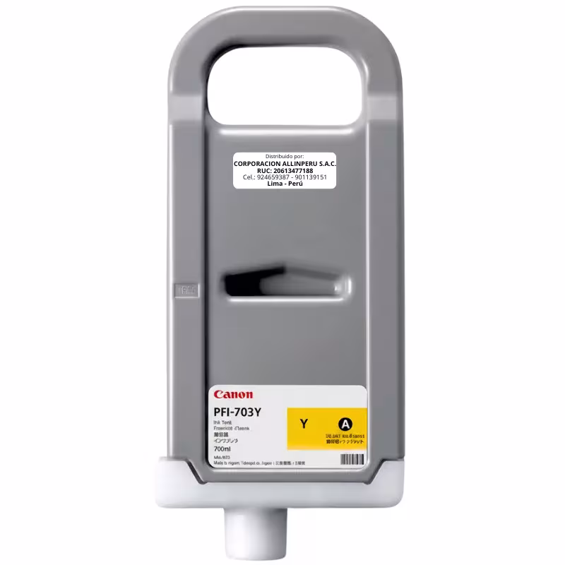 Tinta Canon PFI-703 Amarillo Original 700ML