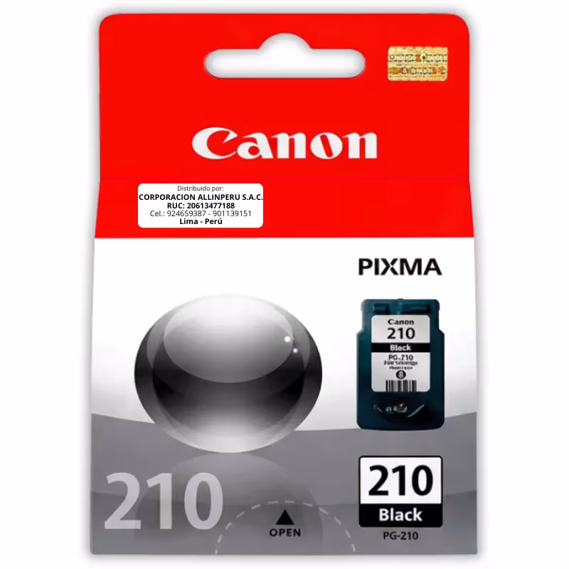 Tinta Canon PG-210 Negro 9ml Original