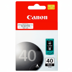 Tinta Canon PG-40BK Negro 16ml 250 páginas