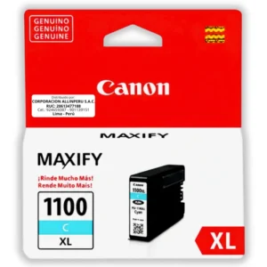 Tinta Canon PGI-1100XL Cian Alta Capacidad 25ml