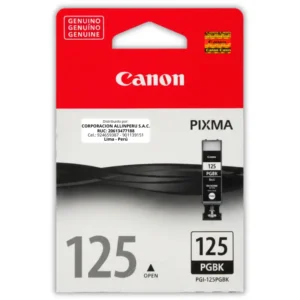 Tinta Canon PGI-125 Negro Original 19 ML PGI-125BK