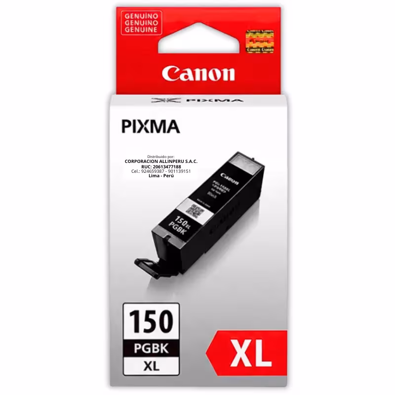 Tinta Canon PGI-150XL Negro original 22ml - 500 Páginas
