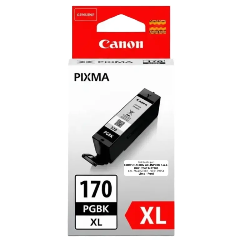 Tinta Canon PGI-170 XL Negro original 22.2ML