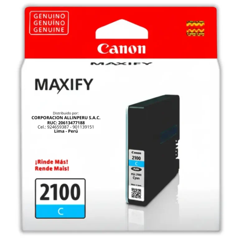 Tinta Canon PGI-2100 Cian Original PGI-2100C