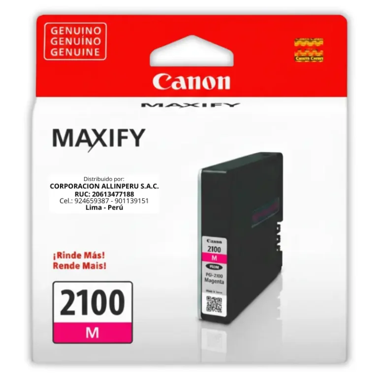 Tinta Canon PGI-2100 Magenta Original PGI-2100M