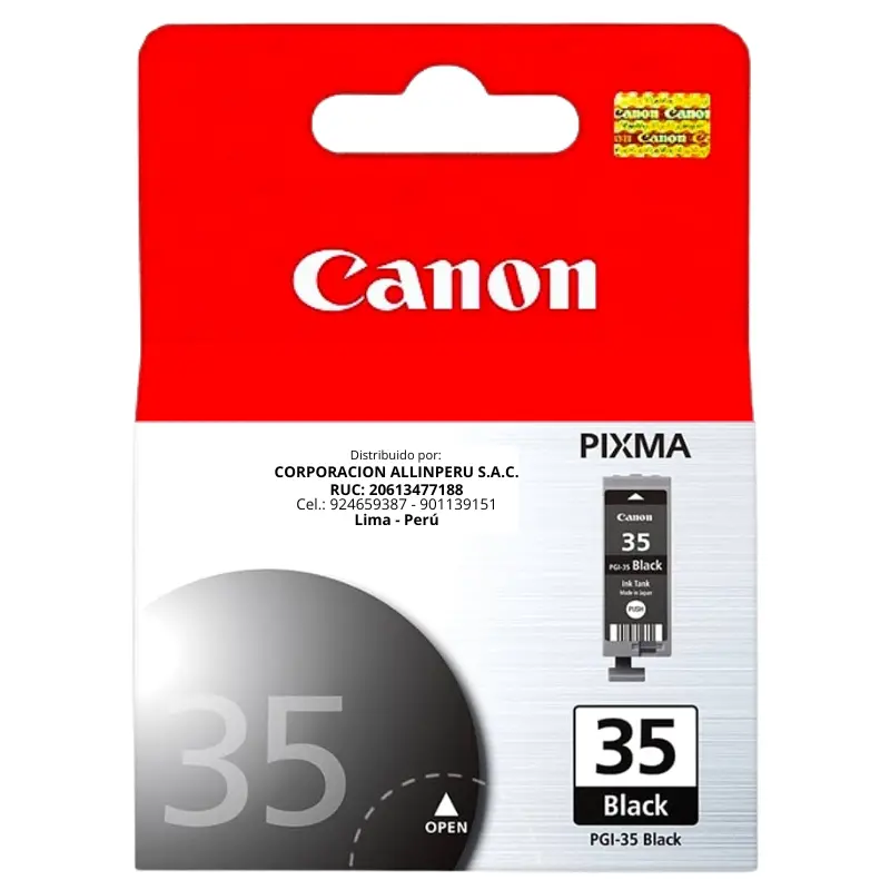 Tinta Canon PGI-35BK Negro 200 páginas Original