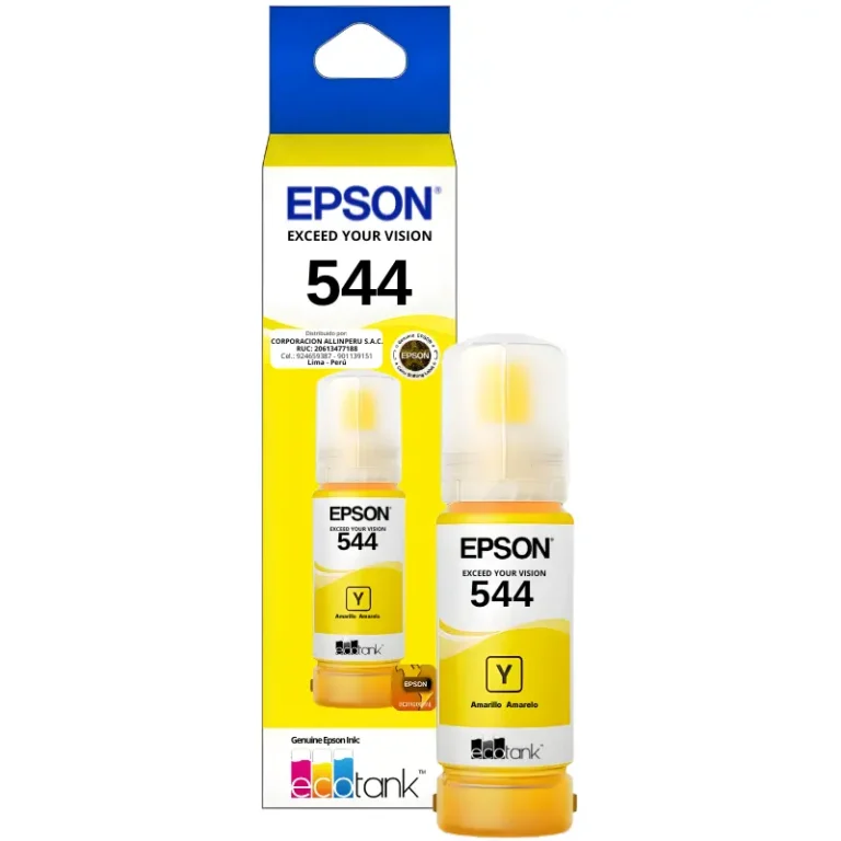 Foto de tinta Epson 544 yellow T544420-AL original sellada de fábrica 65 ml