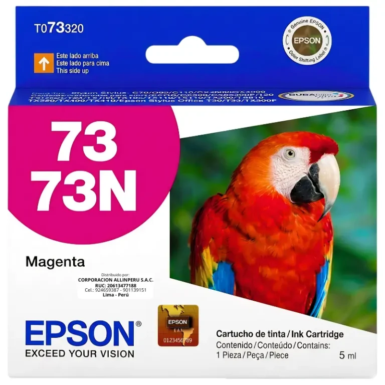 Cartucho de tinta Epson T073320 magenta original sellado de fábrica