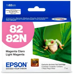 Tinta Epson T082620 light magenta original sellada vista frontal