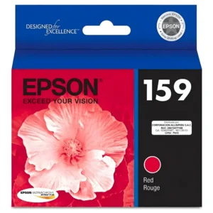Foto de tinta Epson T159720 UltraChrome Hi-Gloss 2 rojo vista frontal caja sellada