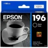 Tinta Epson T196120 negro original sellada de fábrica vista frontal