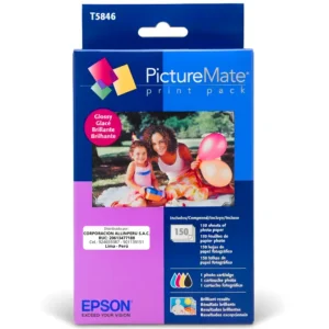 Foto de tinta Epson T5846 cartucho original sellado fondo blanco