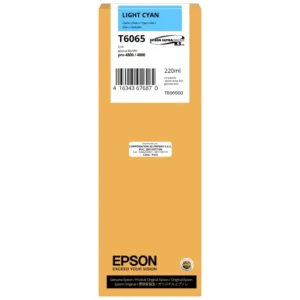 Cartucho de tinta Epson T6065 Light Cyan 220ml UltraChrome K3 original sellado