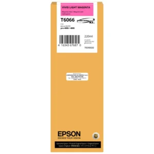 Cartucho de tinta Epson T606600 T6066 Light Magenta 220 ml original sellado