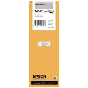 Cartucho de tinta Epson T6067 Light Black 220ml UltraChrome K3 original sellado