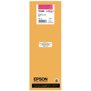 Botella de tinta original Epson T636600 Light Magenta 700 ml sellada de fábrica