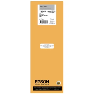 Botella de tinta original Epson T636700 Negro Claro 700 ml sellada de fábrica