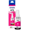 Botella tinta Epson T673320 magenta 70 ml vista frontal producto sellado