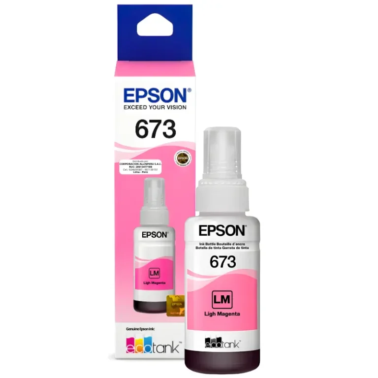 Botella tinta Epson 673 Magenta Light T673620 70ml original sellada