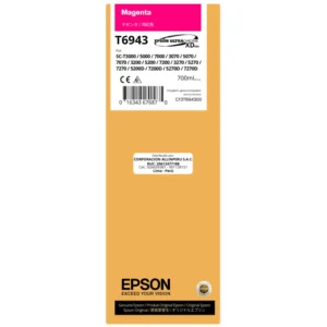 Tinta Epson T694300 Magenta 700 ml botella original sellada de fábrica