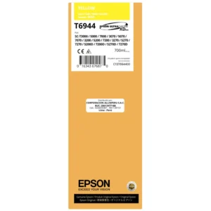 Tinta Epson T694400 Amarillo Yellow 700 ml botella original sellada de fábrica