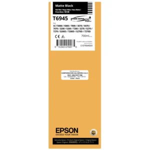 Tinta Epson T694500 Negro Mate 700 ml botella original sellada de fábrica