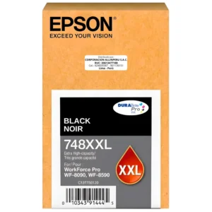 Tinta Epson T748XXL120 Negro original 202 ml sellada de fábrica