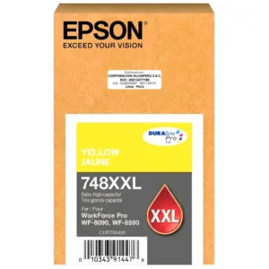 Cartucho de tinta Epson T748XXL420 Amarillo original sellado de fábrica