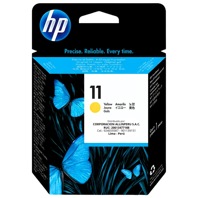 Tinta HP 11 Amarillo C4838A Foto de tinta HP 11 amarillo C4838A original AllinPerú