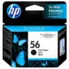 Tinta HP 56 negro original C6656AL vista frontal del empaque