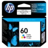 Foto de tinta HP 60 Tricolor CC643WL cartucho original frontal
