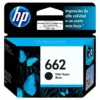 Foto de tinta HP 662 negro CZ103AL original frontal