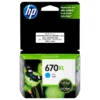 Tinta HP 670XL CZ118AL cyan cartucho original