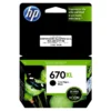 Tinta HP 670XL CZ117AL negro cartucho original