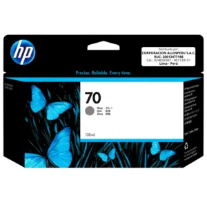 Tinta HP 70 C9450A gris original 130ml vista frontal